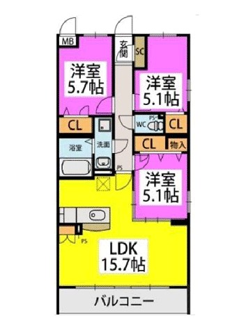 ハッピネス若葉台Ⅱ